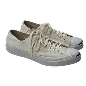 Converse Jack Purcell White Low Top Classic Sneakers Men's US 8.5 and Women's 10